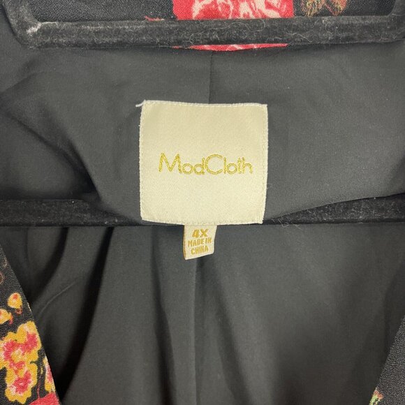 ModCloth Floral Lined Blazer Womens Size 4X - Picture 3 of 11